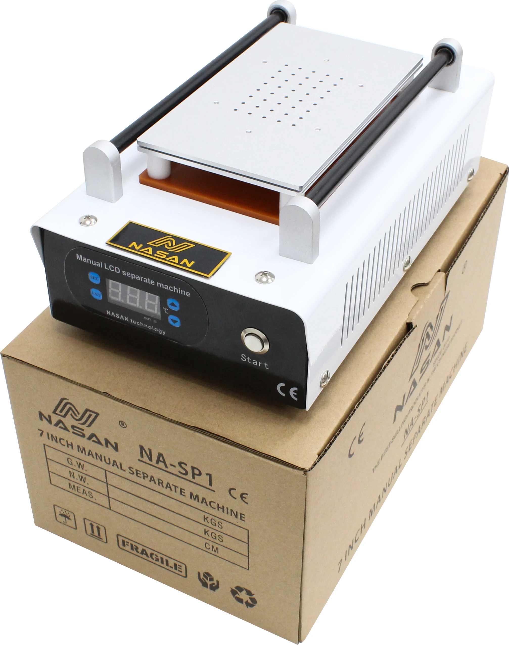 110V 220V ЖК дисплей сенсорный Экран сепаратор Машины Встроенный вакуумный насос для