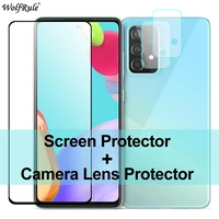 2pcs screen protector for samsung galaxy a52 5g glass a21s a42 a31 a71 a51 tempered glass protective lens film for samsung a52