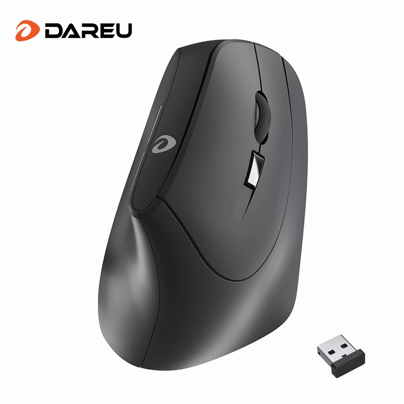 

DAREU LM108G 2.4Ghz Wireless Vertical Mouse 6 button 1600 DPI Ergonomic skin type Mice For PC Laptop Computer Office