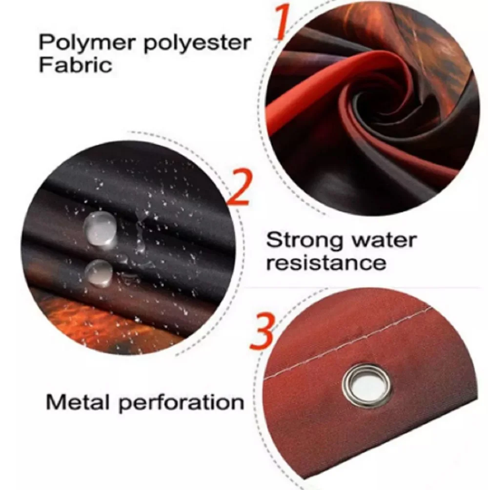 Кактус занавеска для душа тропическая Ванна ванной Водонепроницаемый полиэстер