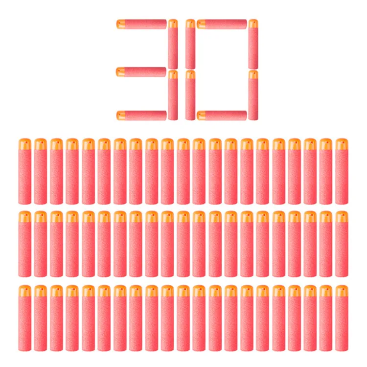 30 шт мега для Nerf 9,5 см красная снайперская винтовка дротики пули Мега пена заправка дротиков большое отверстие головы пули для N-Strike мега серии