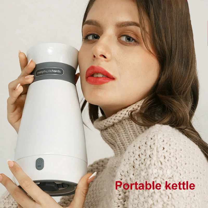 

500ML Portable Electric Kettle Stainless Steel Double-Layer Vacuum Long-Lasting Insulation Mug Kettle Home office Travel Kettle