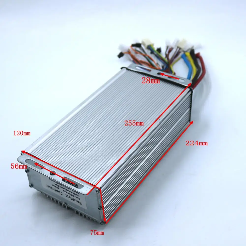 24FET 4110's 3000 Вт 48-72V 80Amax BLDC контроллер двигателя, EV Бесщеточный Регулятор скорости, сенсор и Бессенсорное