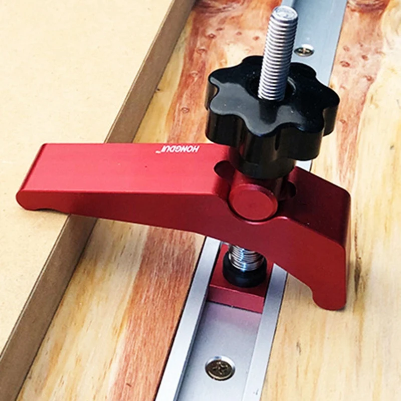 

Wood Working Aluminum Alloy Acting Hold Down Clamp T-Slot T-Track Clamp Set 60mm Fast Woodworking Tool Kit
