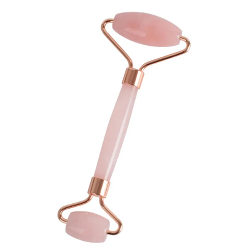 Роллер из розового кварца для похудения массажер лица инструмент лифтинга кожи