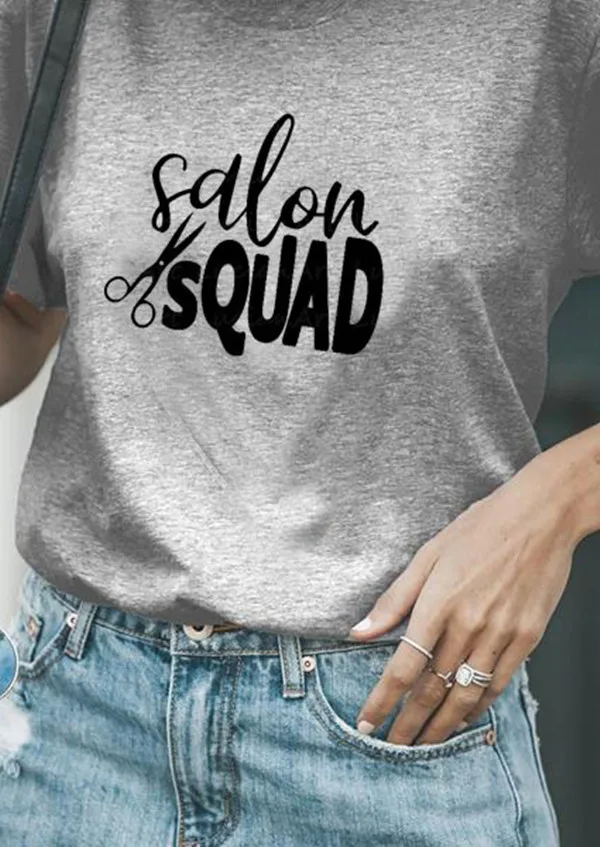 

Женский салон отряд с короткими рукавами, повседневная одежда с надписями футболка с цветочным принтом женские Hipster летние Забавные футбол...