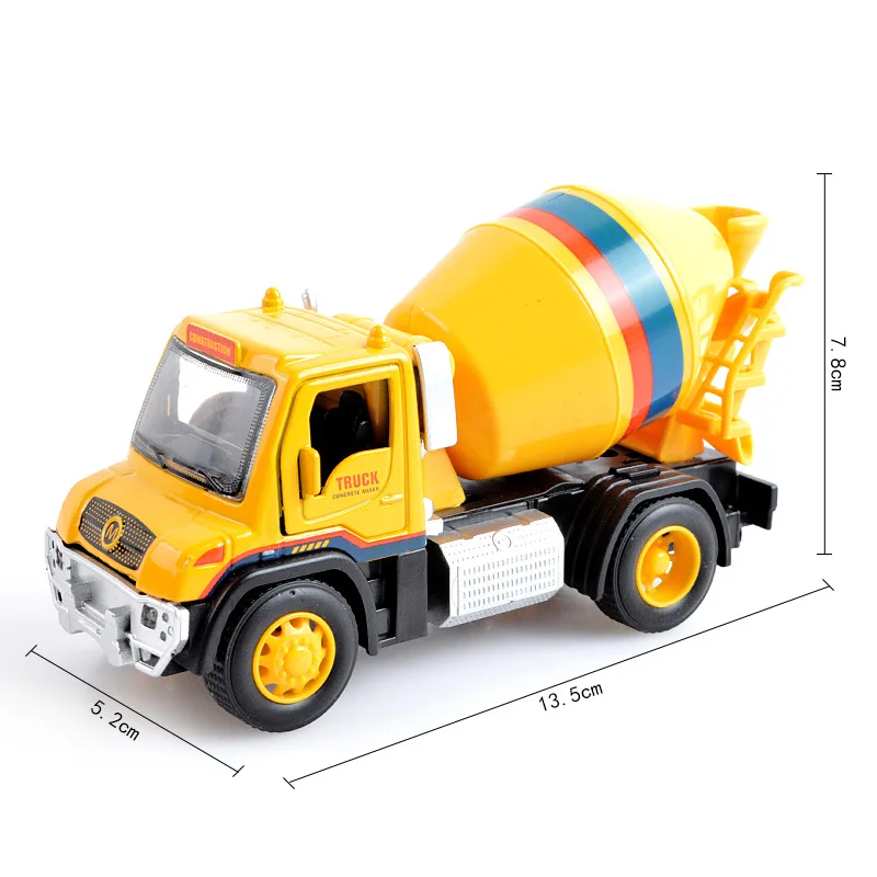1: 32 задний Грузовик из сплава экскаватор смеситель самосвал дверные огни звук