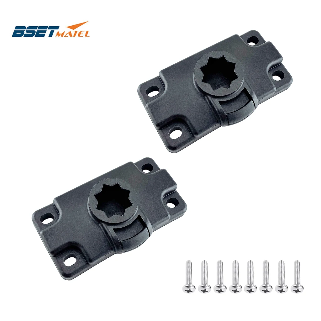 

2X Inflatable Kayak Rod Holder Mount Base Boat Marine Sea Canoe Support Holder Pole Rack Fishing Tackle Accessories With Screws