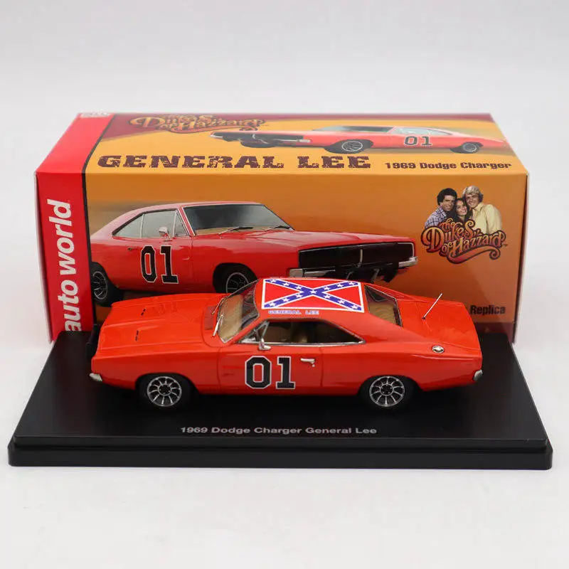 

Auto World 1:43 For Dodge Charger 1969 General Lee Red AWRSS1151 Limited Edition