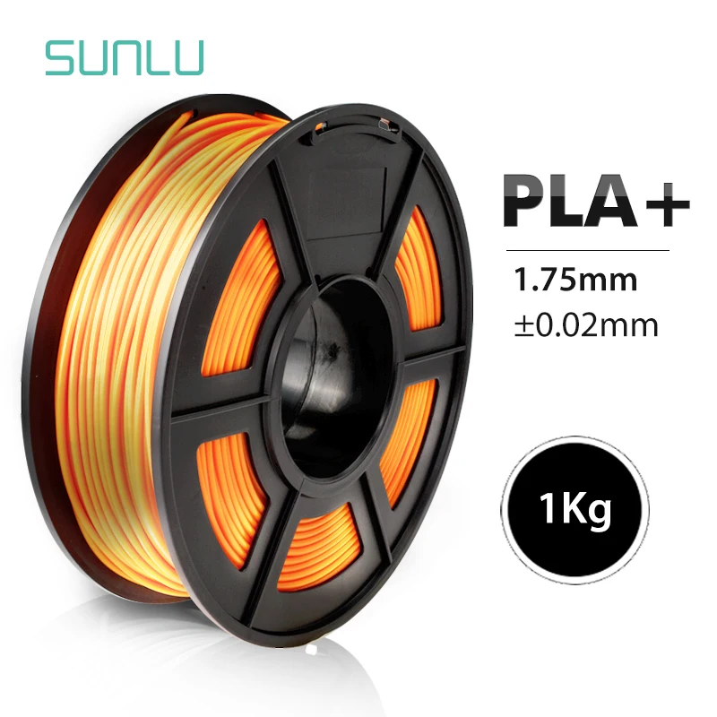 SUNLU PLA PLUS Филамент 1,75 мм 1 кг материалы для 3d печати разноцветные на выбор пластиковые PLA 3d Филамент Быстрая - Цвет: PLA Plus Orange