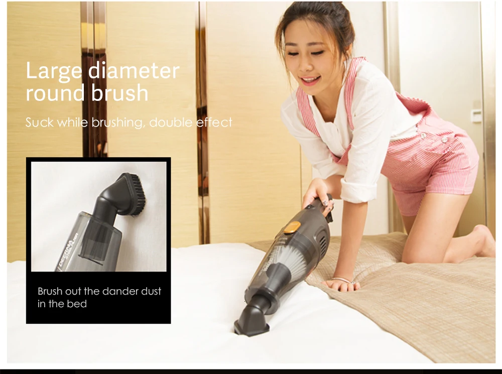 Xiaomi Deerma DX128C маленький ручной пылесос портативный домашний вертикальный пылесос большой емкости немой