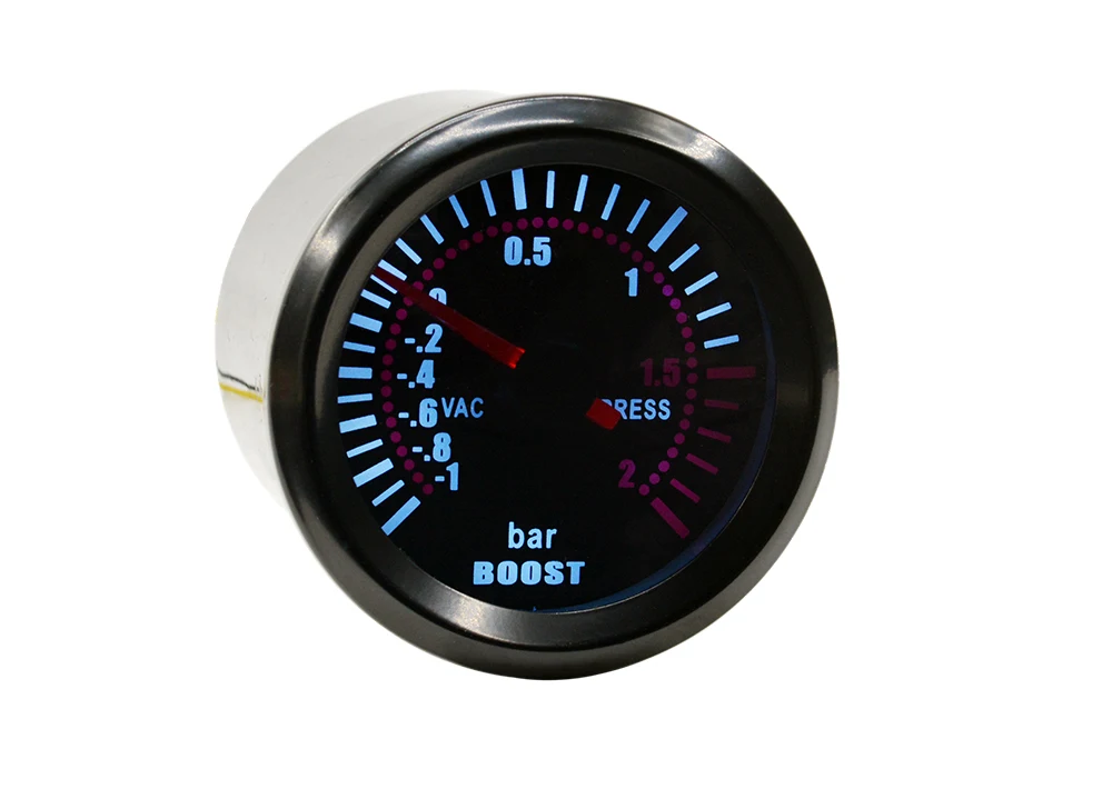

2'' 52mm Universial 12V Auto Turbo Boost Gauge Meter / Turbo Boost Meter Mechanics Turbin Pointer Vac Meter -1~2 Bar