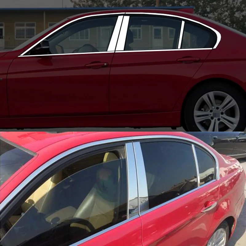 

Для BMW 3 серии G20 G28 2020 10 шт. Стайлинг автомобиля нержавеющая сталь полоски для отделки окон автомобиля Внешнее украшение кузова молдинговая о...