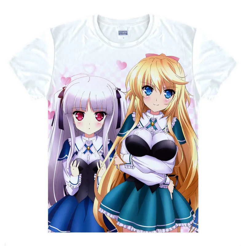 Абсолютная двойная Kokonoe Tohru Футболка с принтом Yurie Shigutouna Косплей белый короткий