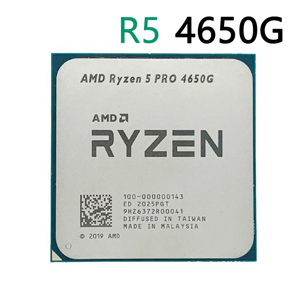 

Процессор AMD Ryzen 5 PRO 4650G R5 PRO 4650G 3,7 ГГц шестиядерный двенадцатипоточный 65 Вт ЦПУ процессор L3 = 8M 100-000000143 разъем AM4 новый без fa