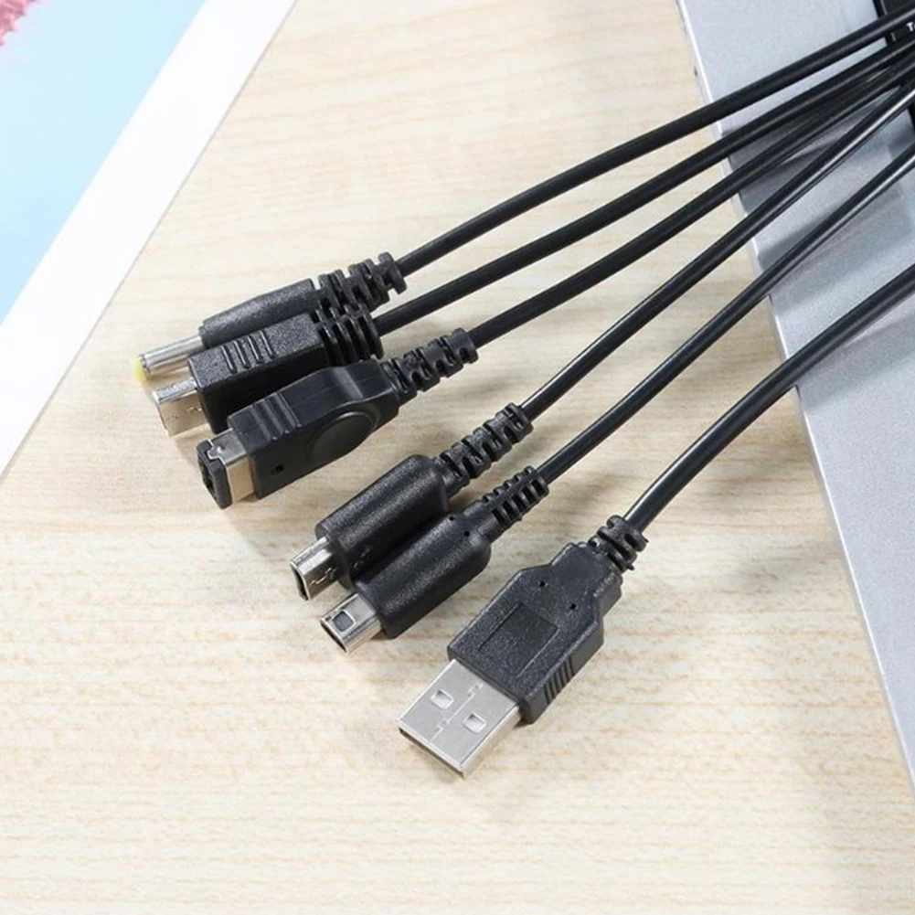 Зарядный USB-кабель 5 в 1 для Nintendo Wii U 3DS 2DS NDSL GBA SP DSi PSP 1000 2000 3000 | Электроника