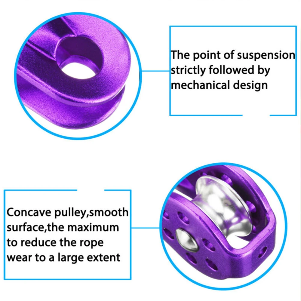 Rock Climbing Pulley Fixed Sideplate Single Sheave Outdoor Survival Tool High Altitud Traverse Hauling Gear | Спорт и развлечения