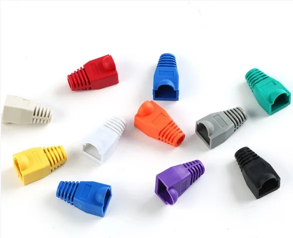 Крышка для разъема ботинок крышка головка 100 ПК адаптер разъемов RJ45 Cat5 CAT6 0 6 мм