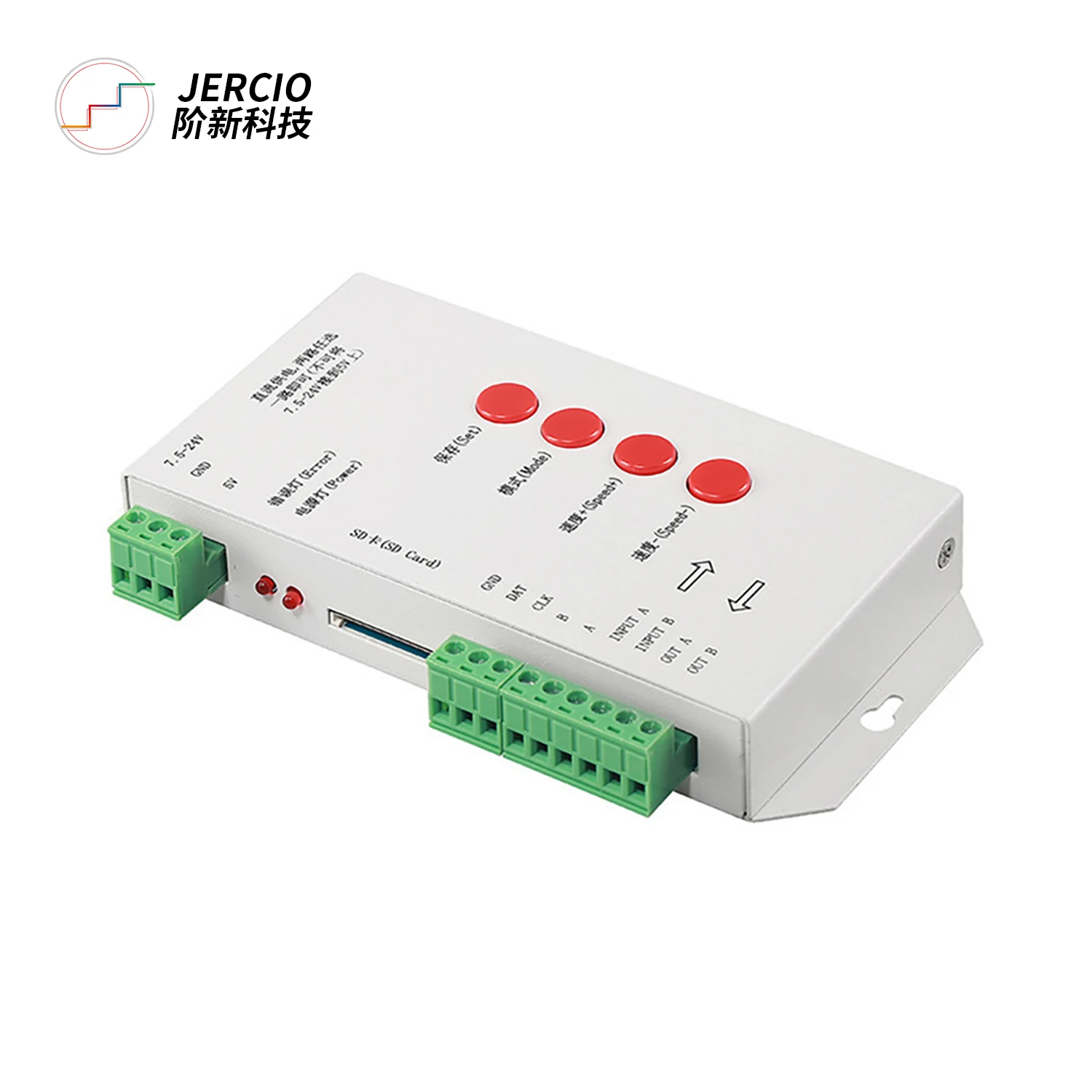 Jercio T 1000s 2048 пиксели DMX 512 управление ler SD картой может управлять WS2801 WS2811 WS2812B LPD6803
