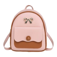 women pu leather backpack shoulders daypack for teenage girls kids multi function small female ladies school backpack