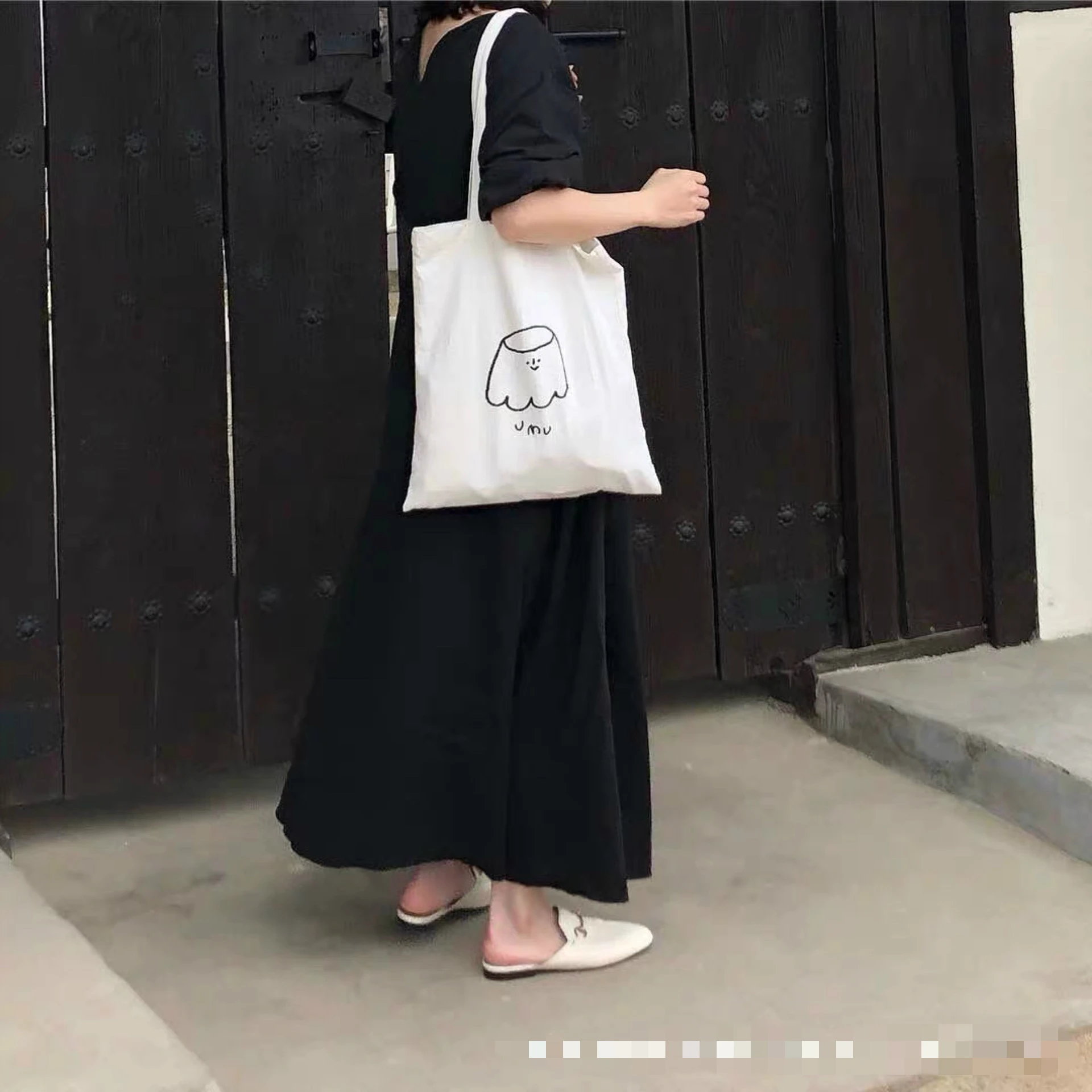 

Casual Cotton Shopping Travel Women Reusable Shoulder Shopper Bags Environmental Shopping Bag Ladies Tote Package Bag Shopper
