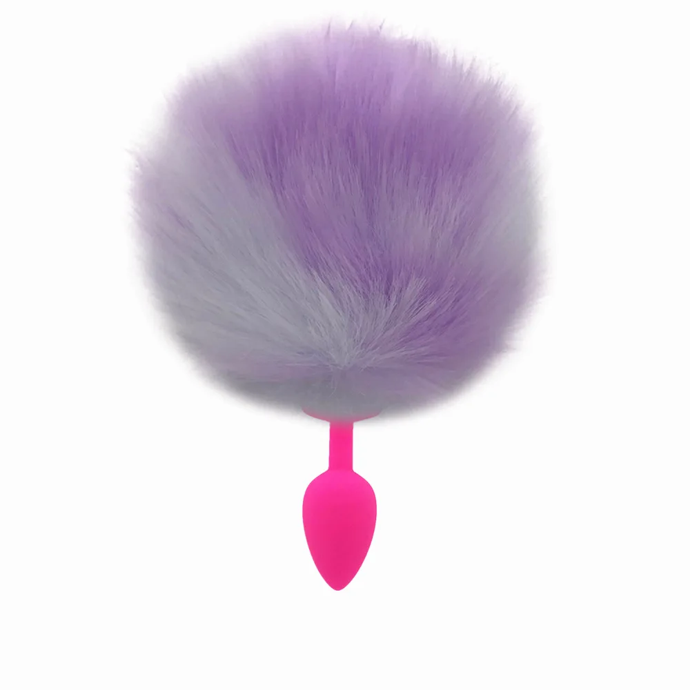 S/M/L анальный Расширитель большой кроличий хвост Анальная пробка массажер