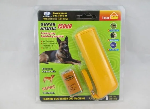 Отпугиватель для питомцев собак Анти лай Стоп тренировочный прибор светодиодный