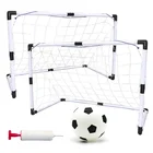 2 комплекта, съемные портативные детские спортивные футбольные цели, тренировочные футбольные ворота, белые футбольные ворота