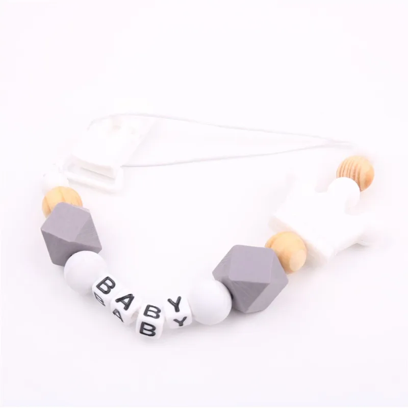 Персонализированные силиконовые зажимы для пустышки сделай сам держатель с