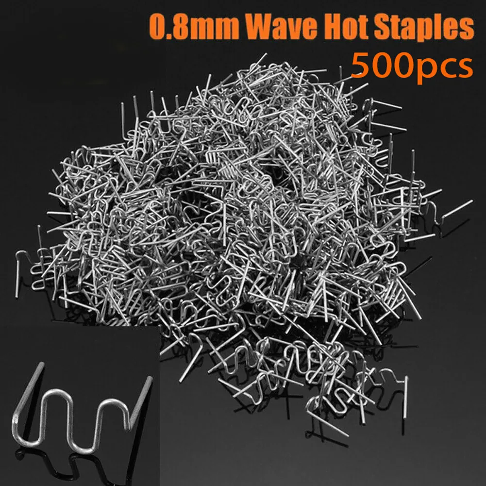 

Stainless Steel Wave Staples Updated 0.8mm 500PCS/kit Accessories Parts