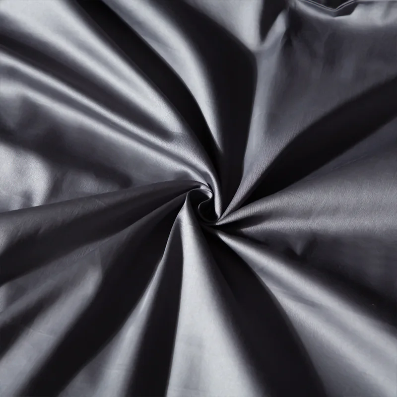 

Black bedding set 60s Long-staple COTTON sheet, pillowcase & duvet cover solid color high quality embroider bedclothes bed linen
