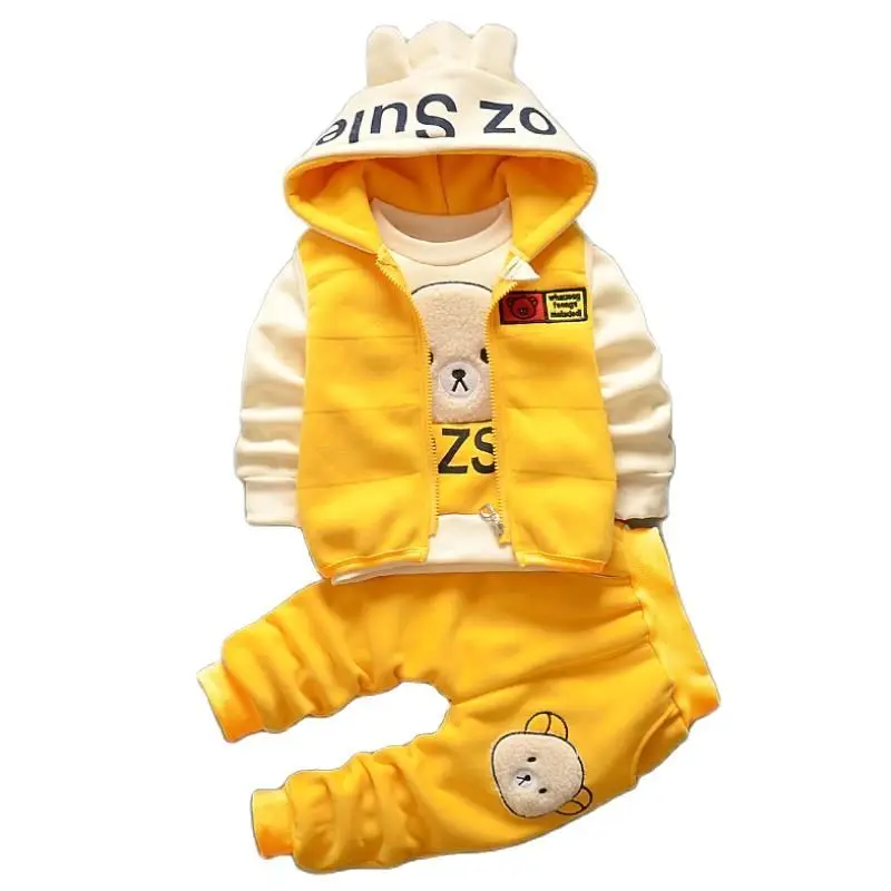 Куртка на молнии с капюшоном и штаны для мальчиков девочек Осень-зима 2021 | Детская