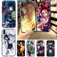 kimetsu no yaiba demon slayer anime phone case for huawei p20 p30 p40 lite pro p smart 2019 mate 10 20 lite pro nova 5t
