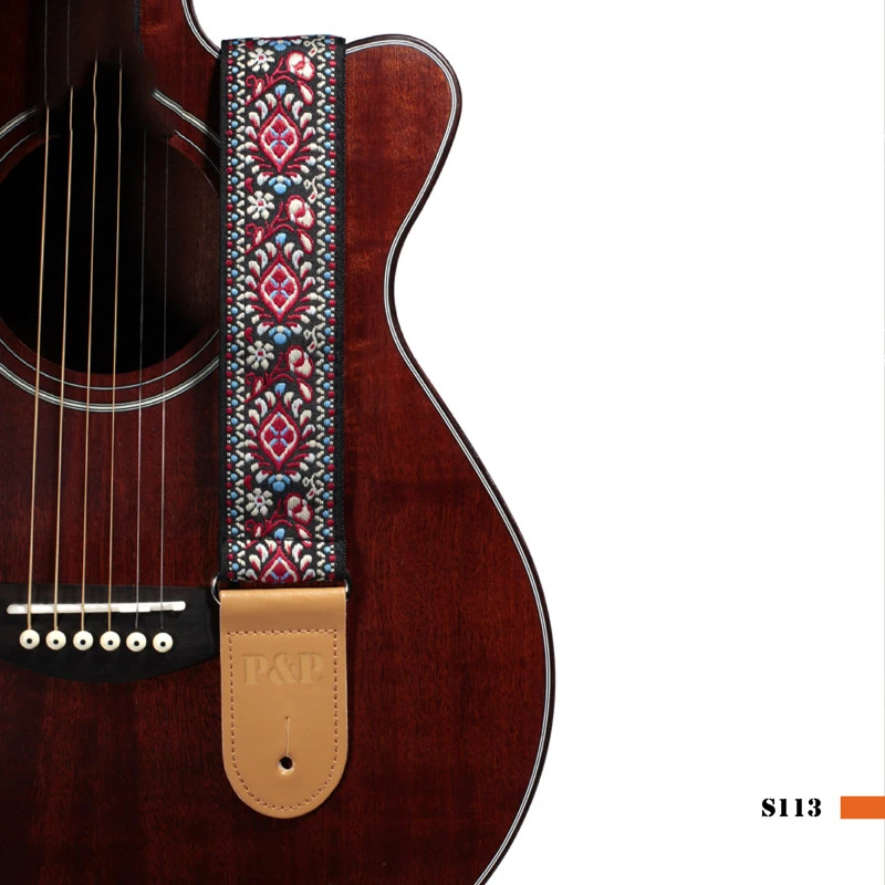 nationalen stil stickerei jacquard gitarre riemen elektro akustische ukulele folk jazz gitarre bass musical instrument zubehör free global shippi