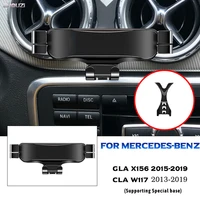 for mercedes benz x156 w117 gla cla mounts stand gps navigation bracket car mobile phone holder car accessories