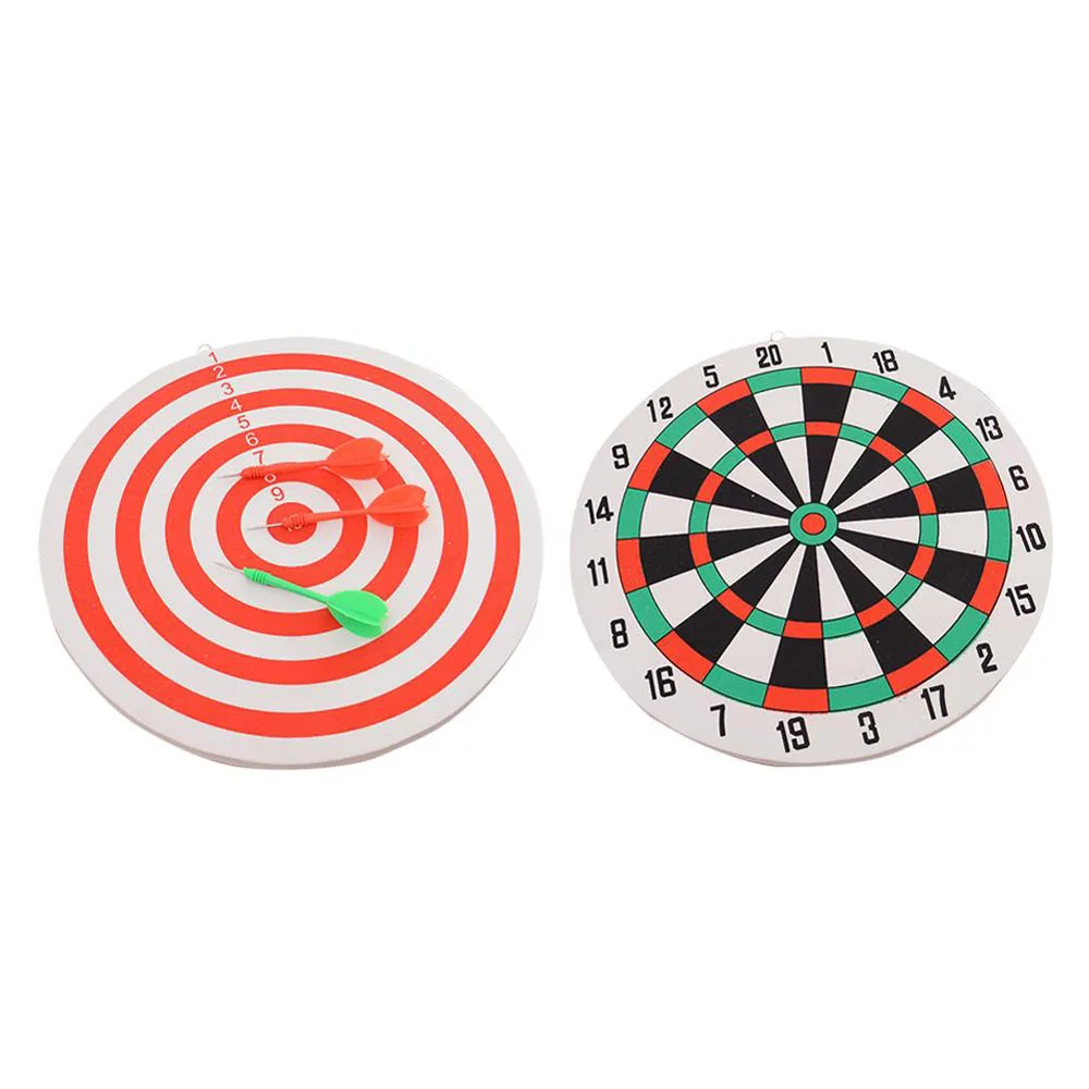 

29.5CM Dart Board Game Set Household Wall Hanging Dual Sides Available Thickened Indoor Outdoor Throwing Game