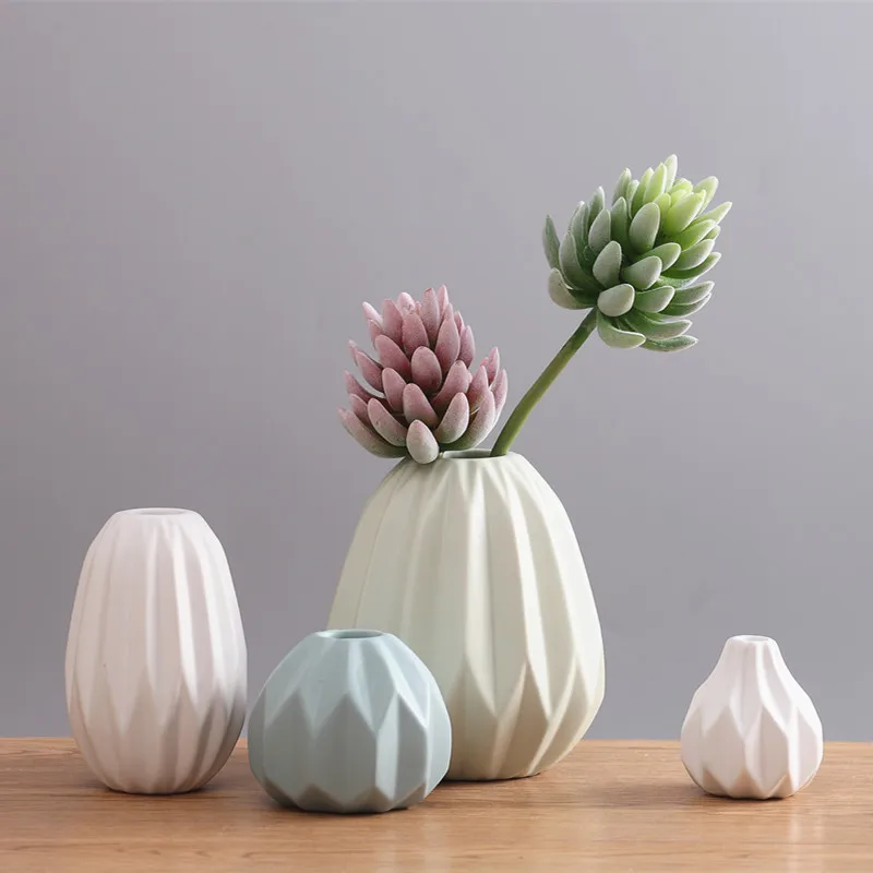 

Nordic Modern Minimalist Vase Decoration Household Living Room Coffee Table Origami Ornaments Dried Flowers Bottle Arrangemen