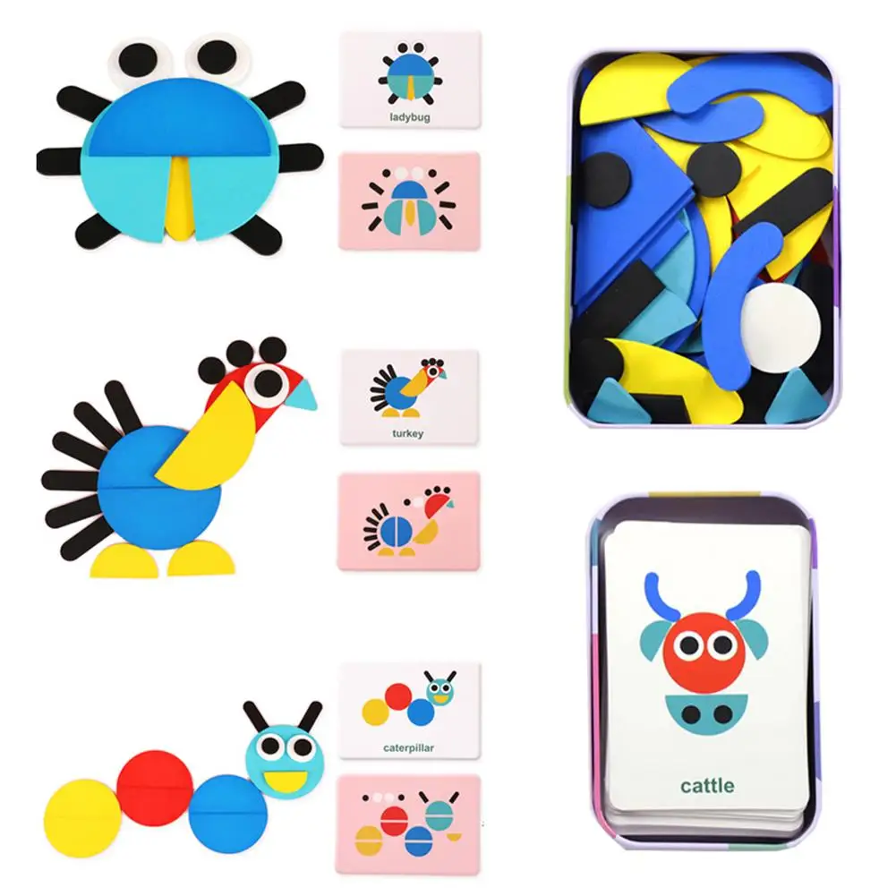

Fun Shape 3D Puzzle Board Children Wooden Toys Kids Cognitive Color Learning Toy Interactive Game Baby Educational Toys