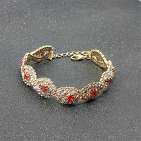 rhinestone infinity crystal bangle elegant jewelry deluxe fashion bracelet