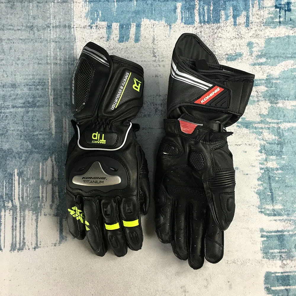 Мотоциклетные Перчатки GK169 локомотив из титанового сплава длинные перчатки для