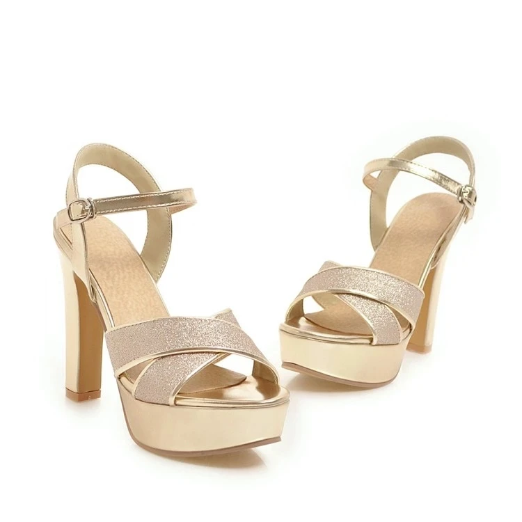 Размера плюс 10 11 12 дамские босоножки на высоком каблуке Летняя женская обувь