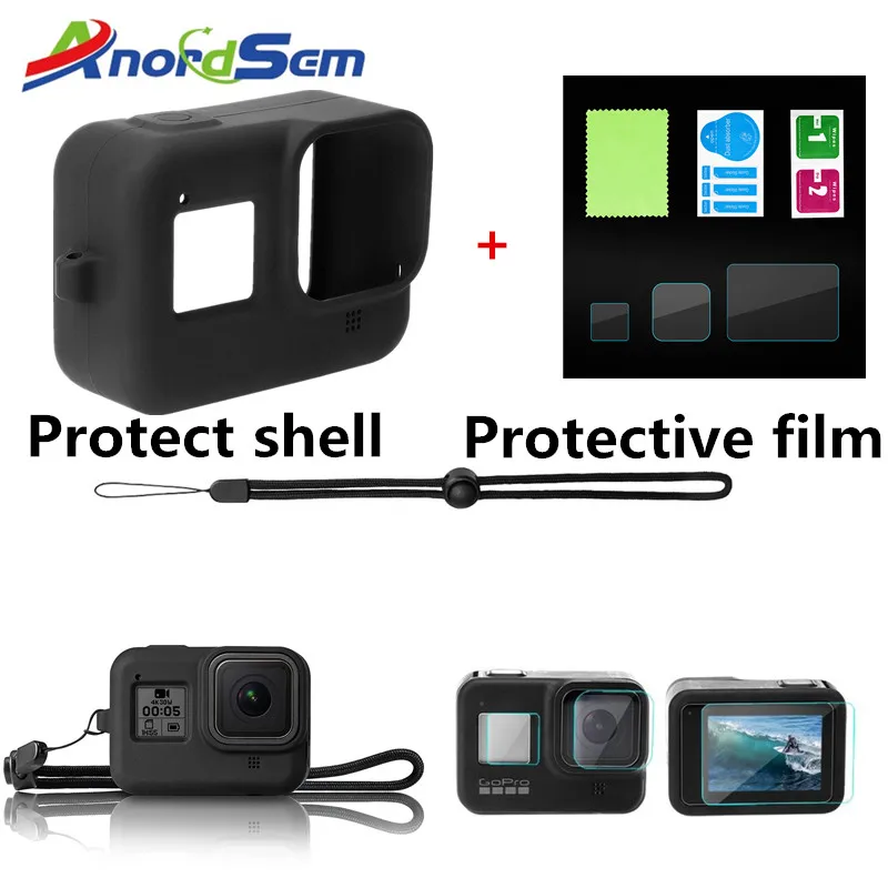 Мягкий силиконовый чехол Anordsem защитная пленка для объектива Защитная экрана