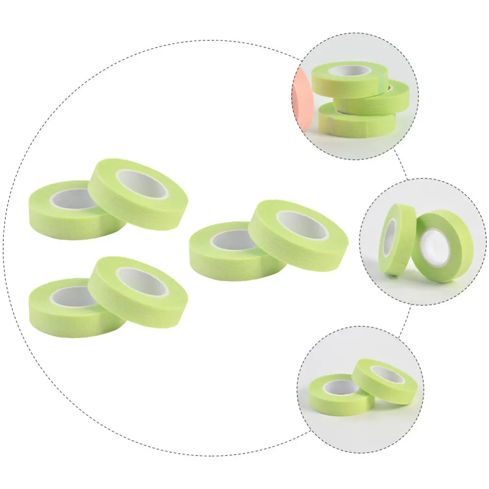

6 Rolls Eyelash Extension Tape Adhesive Fabric Tapes Lash Grafting Extender Tool