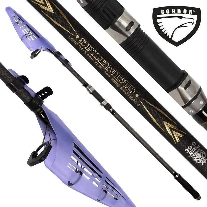 Удилище карповое телескопическое для ловли на кормушку Удочка фидерная CONDOR Splendid
