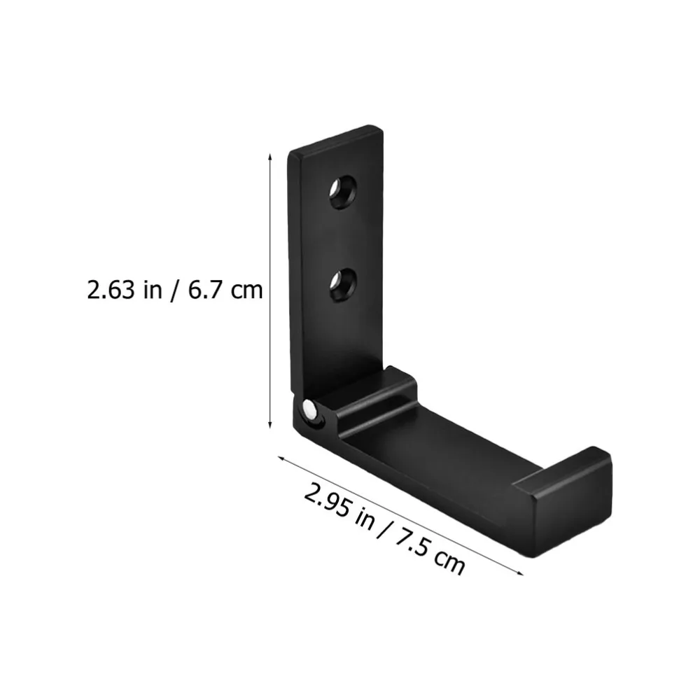 

2pcs Folding Bathroom Towel Hook Aluminum Clothes Coat Robe Hanger Hooks