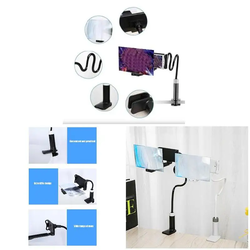 mobile phone high definition projection bracket adjustable flexible all angles phone tablet holder mobile phone holders bracket free global shipping