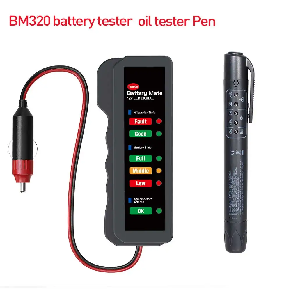 Автомобильный тормозной тест жидкости er 5 светодиодов тест тормозной жидкости ручка автомобильный тест батареи er для 12 В Авто Проверка напряжения масляная ручка для DOT3/DOT4/DOT5