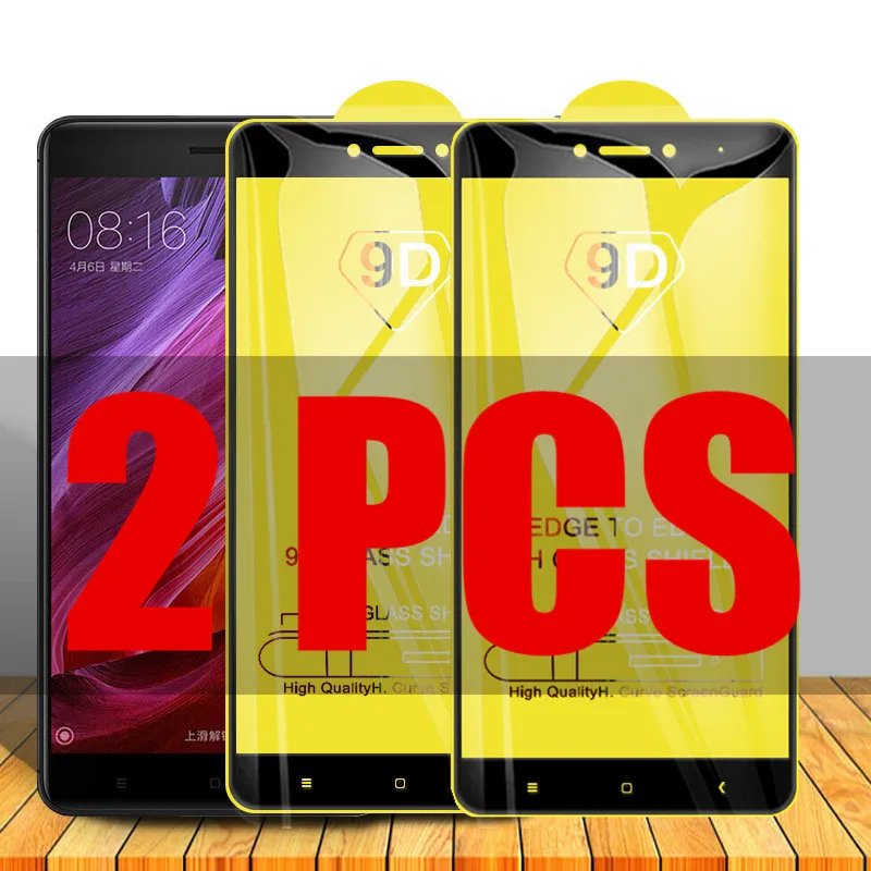 

2Pcs 9D Glass for Xiaomi Redmi Note 4 4X Protective Glass on the for Xiomi Redmi Note 4x Note4 4 X Screen Protector Film