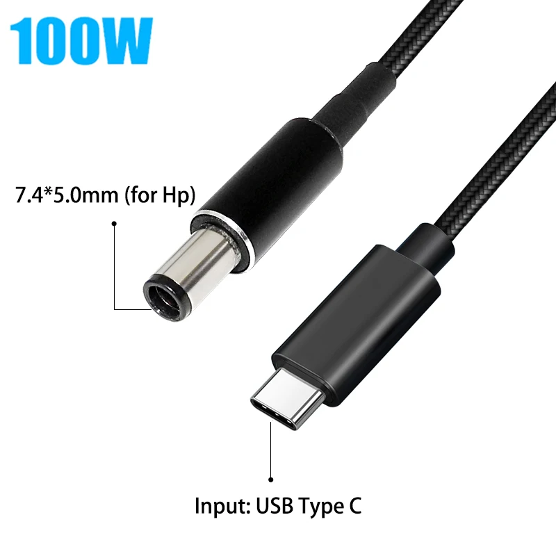 Кабель USB Type-C для адаптера питания ноутбука Hp Pavilion DV3 DV4 DV5 DV6 Probook 7 4 s 5 0 4440s 4535s 4530s 4540s