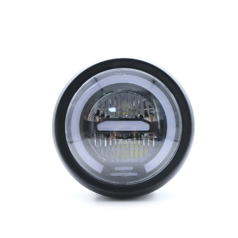 Universal 6.8 Inch 12v Headlight LED Round Hi/Lo Beam Motorcycle Head light Lamp for Harley Choppers Custom Honda Yamaha | Автомобили и